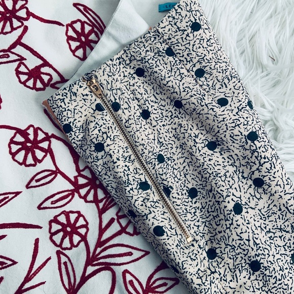 Leif Notes Anthropologie Brimming Borders Multi-Pattern Aline Skirt - Picture 3 of 10